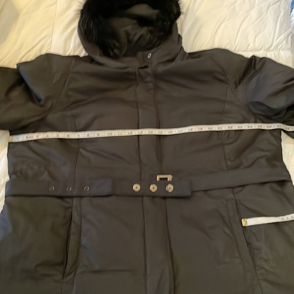 Voyage by Marina Rinaldi Goose Down and Real Beaver Fur Reversible Black Jacket - Picture 12 of 16